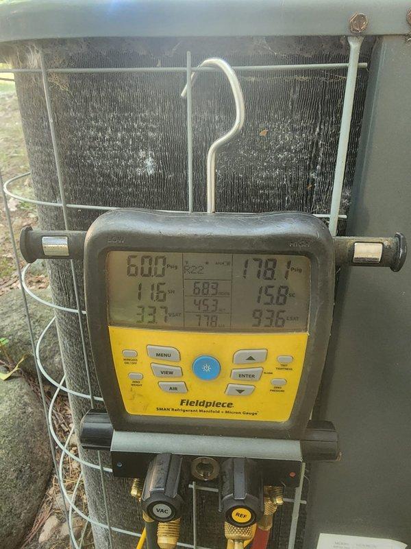Completed preventive maintenance on air conditioning system including comprehensive diagnostic testing and system inspection. Measured and recorded operating pressures, temperatures, and electrical parameters using calibration-grade instrumentation, with all readings falling within manufacturer specifications. Inspected condenser coil, compressor assembly, refrigerant lines, and electrical connections; system operating efficiently with no deficiencies noted.