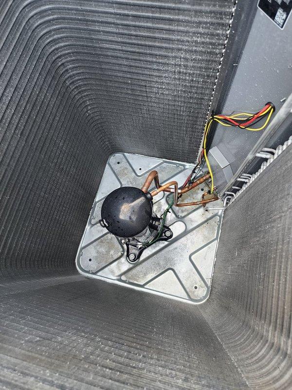 Completed scheduled air conditioning maintenance on residential cooling system. Performed comprehensive inspection of outdoor condenser unit and indoor air handler, verified proper operation of all components including compressor, blower motor, refrigerant lines, and electrical connections. System operating within normal parameters with no issues identified during routine preventive maintenance visit.