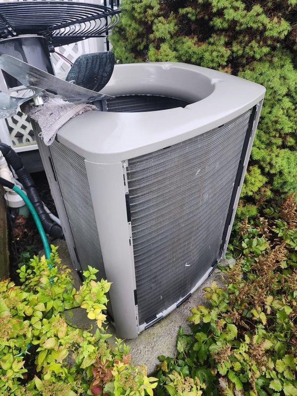 Completed scheduled cooling system maintenance and tune-up on residential split air conditioning system. Performed comprehensive inspection of indoor evaporator coil unit located in attic space and outdoor condenser unit, verifying proper operation of all components including refrigerant lines, electrical connections, and fan assemblies. System confirmed to be operating properly with no issues identified during service visit.