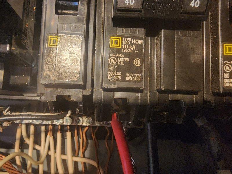 Responded to AC not working callback. Upon arrival, verified system was not operating. Inspected electrical panel and confirmed circuit breaker had tripped to OFF position. Reset 40-amp breaker supplying power to outdoor condensing unit. Connected refrigerant manifold gauges to service ports and verified system pressures and temperatures returned to normal operating parameters after power restoration. System tested and confirmed cooling properly with appropriate superheat and subcooling readings. Unit left in proper working condition.