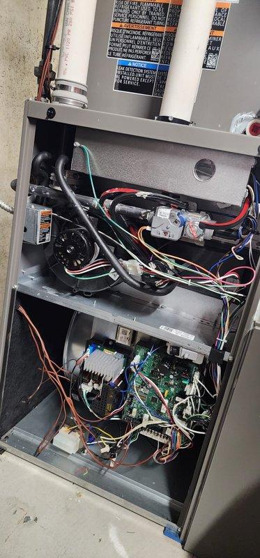 Completed comprehensive heating maintenance on residential HVAC system including furnace and air handler unit. Cleared thermostat alerts as requested, performed full system inspection of electrical components, control board, blower motor assembly, and verified proper operation of all safety controls. All equipment found in good working condition with no issues identified.