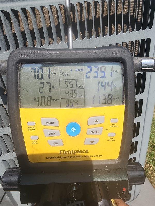 Completed scheduled preventive maintenance on residential outdoor air conditioning system under prepaid service agreement. Performed comprehensive AC tune-up including system diagnostics with refrigerant manifold gauges, verifying operating pressures and temperatures within manufacturer specifications. Inspected condenser unit, coils, and electrical components; cleaned and serviced equipment as needed. System operating properly with no deficiencies noted at time of service.