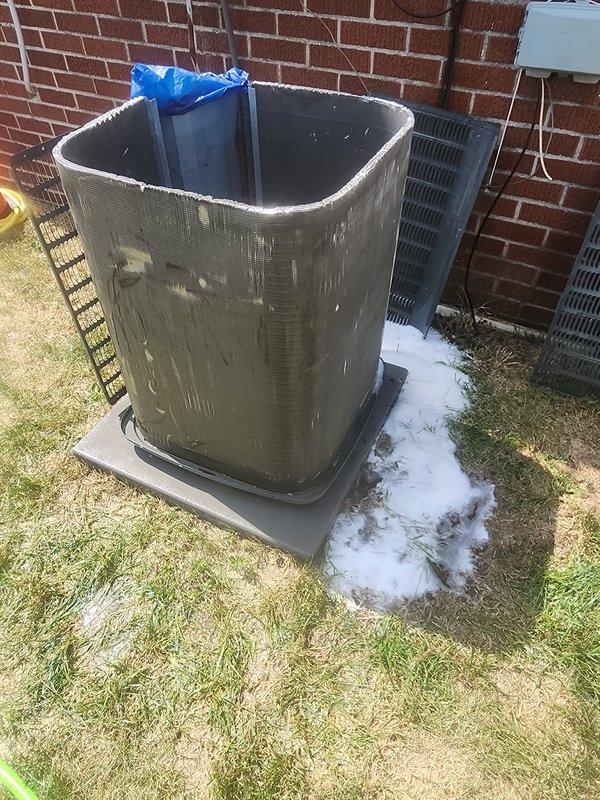 Completed scheduled preventive maintenance on residential outdoor air conditioning system under prepaid service agreement. Performed comprehensive AC tune-up including system diagnostics with refrigerant manifold gauges, verifying operating pressures and temperatures within manufacturer specifications. Inspected condenser unit, coils, and electrical components; cleaned and serviced equipment as needed. System operating properly with no deficiencies noted at time of service.