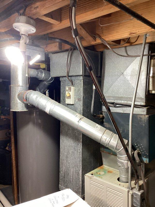 Completed estimate for full HVAC system replacement in basement location. Existing equipment approximately 20 years old and non-operational. Assessed electrical service panel, main ductwork system, and current heating and cooling infrastructure to determine replacement specifications and requirements.