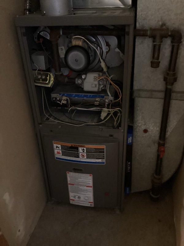 Completed routine maintenance on Lennox furnace system. Performed comprehensive inspection of blower motor assembly, capacitor, electrical connections, and control board with all components found operating within normal parameters. Customer opted to renew maintenance plan at time of visit, and system documentation was photographed for service records.