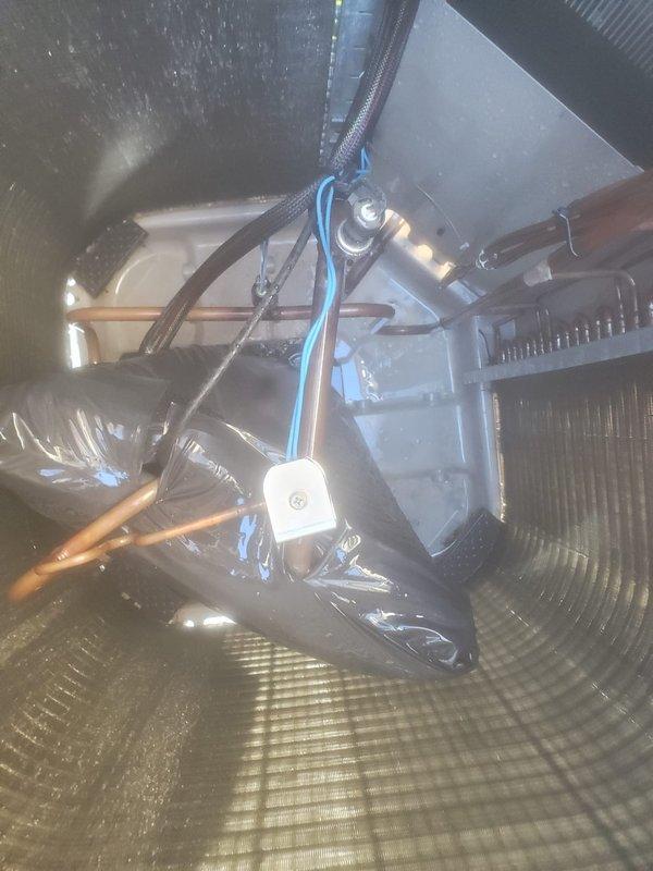 Completed preventive maintenance inspection on Bryant residential cooling system under Worry Free Service Agreement. Performed comprehensive system evaluation including exterior condenser unit examination, verified proper airflow through clean condenser coils and undamaged fins, and inspected interior evaporator components including condensate drain pan, refrigerant line connections, and electrical wiring. All components found operating within normal parameters with no deficiencies noted.