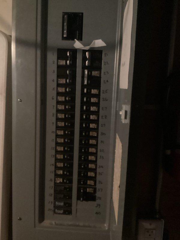 Conducted electrical estimate for generator installation at residential property. Customer had previously inquired about service and reconnected after community outreach event. Evaluated existing electrical panel configuration, documented current circuit breaker layout and main disconnect switch capacity, and assessed panel compatibility for generator integration and transfer switch installation requirements.
