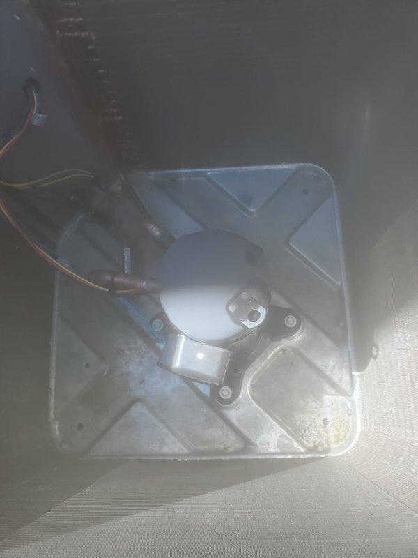 Completed routine preventive maintenance on residential split system air conditioning unit. Inspected indoor air handler components including condensate pump, drain pan, and electrical connections, verifying proper operation and drainage. Performed exterior inspection of condenser unit, confirming adequate airflow through coil louvers and proper placement on concrete pad with protective covering in place.