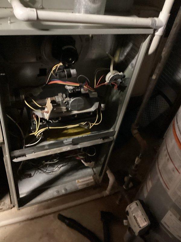 Completed scheduled fall heating maintenance on residential furnace system as part of prepaid service agreement. Performed comprehensive tune-up including inspection of burner assembly, blower motor, electrical connections, and heat exchanger. Verified proper operation of all components, cleaned internal parts as needed, and confirmed system is ready for heating season. No issues or deficiencies noted during inspection.