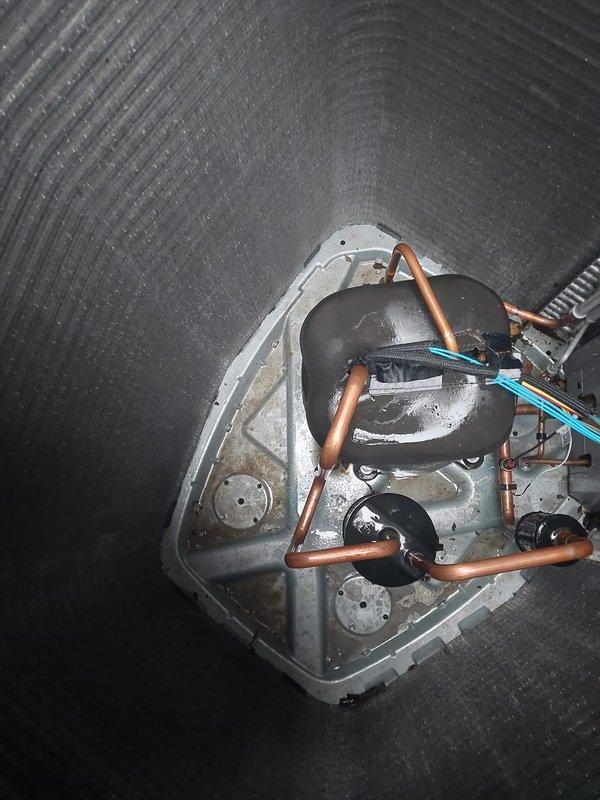 Completed preventive maintenance inspection on first of two residential cooling systems covered under comprehensive maintenance agreement. Performed standard cooling season checklist including visual inspection of outdoor condenser unit, verification of proper compressor operation, examination of refrigerant line connections, and assessment of electrical disconnect components. Unit found operating within normal parameters with no immediate service concerns identified.