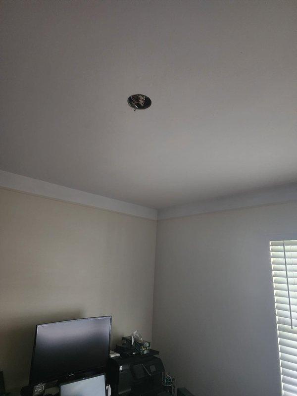 Installed and secured a new ceiling-mounted electrical fixture with pull chain operation in an interior room. Completed all necessary wiring connections at the junction box and verified proper electrical function upon installation.