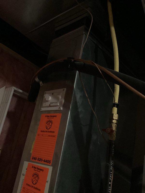 Provided comprehensive estimate for complete HVAC system replacement including 19-year-old furnace and air handler unit currently located in basement/attic space. Existing natural gas furnace and air handler remain operational but have reached end of expected service life. Assessment included evaluation of current ductwork, electrical connections, condensate drainage system, and venting requirements to ensure proper sizing and compatibility for new equipment installation.