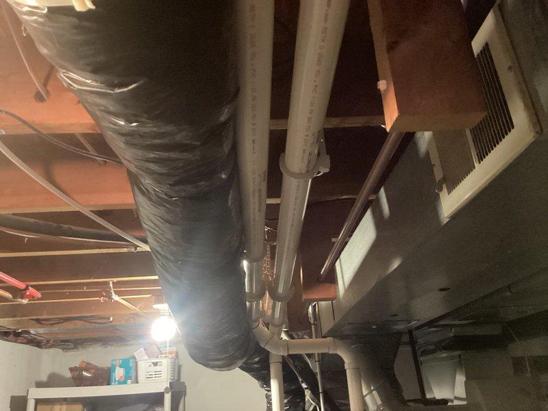 Successfully installed a new Lennox furnace system with S40 thermostat in basement location. Completed all ductwork connections using insulated flex duct, installed PVC venting system per manufacturer specifications, mounted unit to ceiling joists, and verified proper operation of all components. Financing documentation was processed and secured through Michigan Saves program, with all required identification documentation collected and filed.