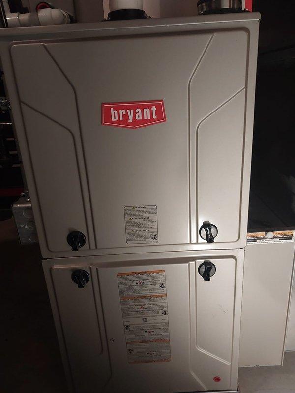 Completed comprehensive heating maintenance inspection on Bryant furnace system per Worry Free Service Agreement protocol. Performed thorough examination of blower motor assembly, heat exchanger, electrical components, control boards, and all associated wiring connections. All system components found operating within normal parameters with no deficiencies noted.