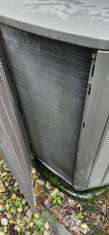 Completed comprehensive cooling system maintenance on residential air conditioning unit. Inspected condenser coils, blower assembly, and exterior cabinet components. Unit operational with noted corrosion on mounting brackets requiring future monitoring.