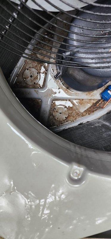 Completed comprehensive cooling system maintenance on residential air conditioning unit. Inspected condenser coils, blower assembly, and exterior cabinet components. Unit operational with noted corrosion on mounting brackets requiring future monitoring.