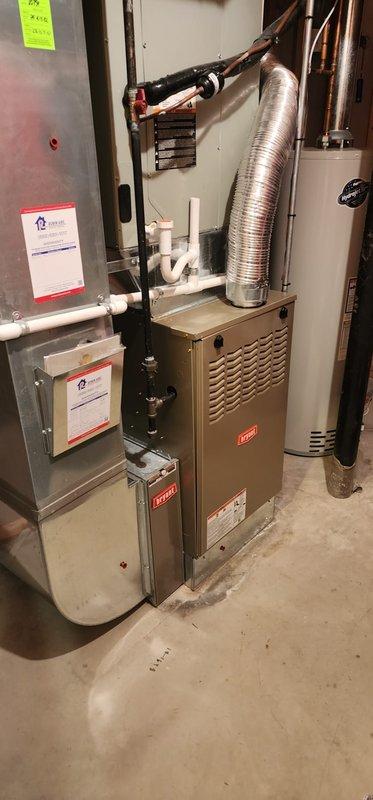 Completed scheduled heating maintenance tune-up on Bryant furnace system. Performed comprehensive inspection of all internal components including blower motor assembly, electrical connections, control boards, and wiring harnesses. System found operating properly with all components functioning within normal parameters; no repairs required at this time.