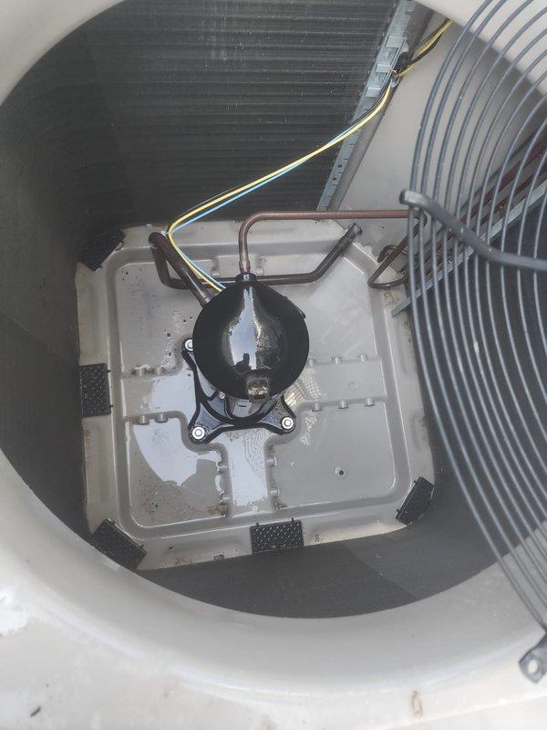 Completed furnace and air conditioning maintenance on residential HVAC system. Performed comprehensive inspection of outdoor condenser unit, including examination of compressor, refrigerant lines, electrical connections, and fan assembly. Customer enrolled in Worry Free Service Agreement for ongoing preventative maintenance coverage.