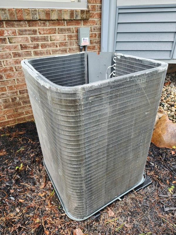 Completed preventive maintenance service on residential split-system air conditioning unit. Performed comprehensive inspection of outdoor condenser unit, including visual assessment of compressor, condenser coils, electrical connections, and fan assembly. All components found operating within normal parameters with no deficiencies noted.