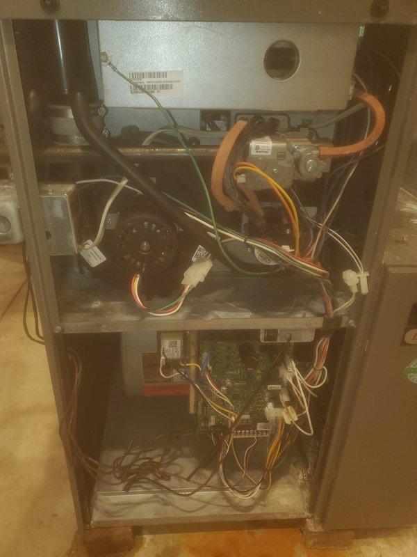 Completed comprehensive fall heating maintenance on two residential gas furnace systems per Worry Free Service Agreement protocol. Performed thorough inspection of all mechanical and electrical components including gas valve assemblies, heat exchangers, blower motors, ignition systems, and control boards. Verified proper operation of burners, flame sensors, and safety controls. Checked all electrical connections, tested capacitors, and confirmed correct voltage readings. Inspected flue venting and combustion air pathways for proper clearances and secure connections. Cleaned blower assemblies and verified proper airflow. Systems tested and confirmed operational with no deficiencies noted.