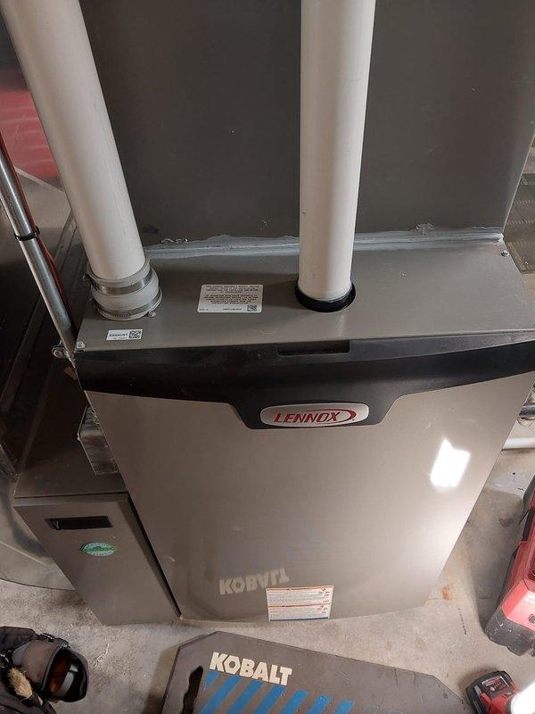 Completed comprehensive Worry Free Service Agreement heating maintenance on Lennox furnace unit. Performed thorough inspection of all internal components including control board circuitry, electrical connections, and blower assembly. All systems tested and verified operational, unit found in good working condition with no deficiencies noted.
