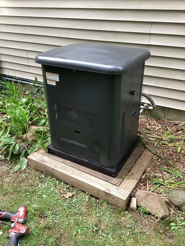 Performed oil change service on residential standby generator unit per customer request. Completed basic maintenance in lieu of full scheduled service due to customer travel plans. Generator operational and ready for use.