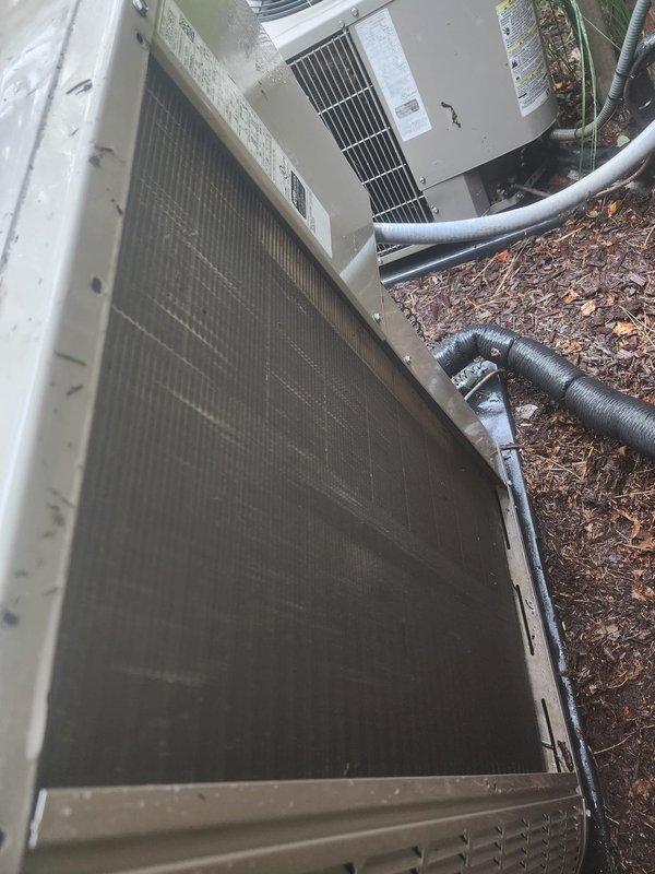 Performed comprehensive preventive maintenance on 4-year-old outdoor air conditioning unit as part of Worry Free Service Agreement cooling season tune-up. Utilized digital diagnostic equipment to measure and verify system performance parameters including temperature differentials, pressures, and electrical readings, confirming all values within manufacturer specifications. Inspected condenser unit, coils, electrical disconnect box, refrigerant lines, and associated components with no deficiencies noted and system operating properly.