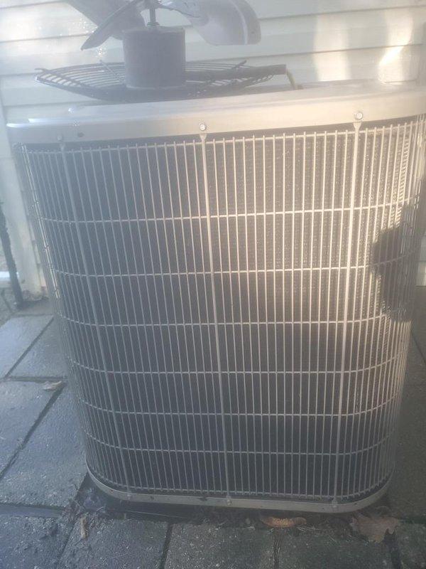 Completed scheduled maintenance on residential air conditioning system. Performed standard inspection of outdoor condenser unit and indoor air handler components, verified proper operation of all mechanical and electrical connections, checked refrigerant lines and condensate drainage system for proper function.