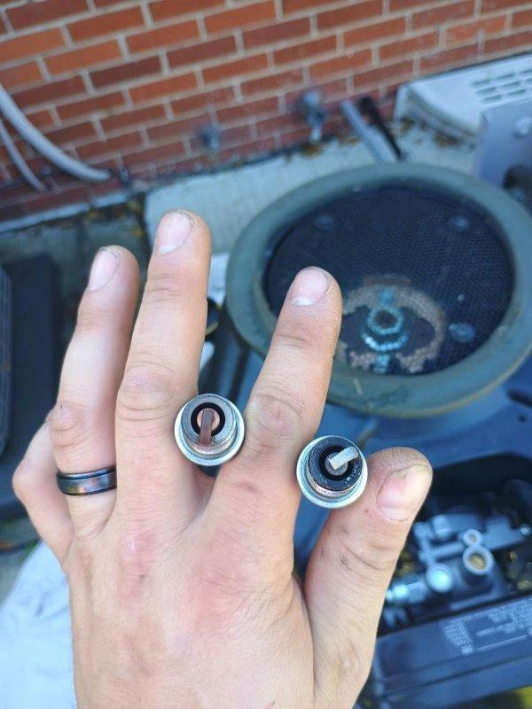 Performed scheduled maintenance on standby generator system. Disassembled and inspected blower motor assembly, control section, and Vanguard 557 engine components. Removed and replaced worn bearings from motor assembly. Cleaned all components, verified wiring connections on control board, and reassembled unit. Conducted operational test to confirm proper function of all systems.
