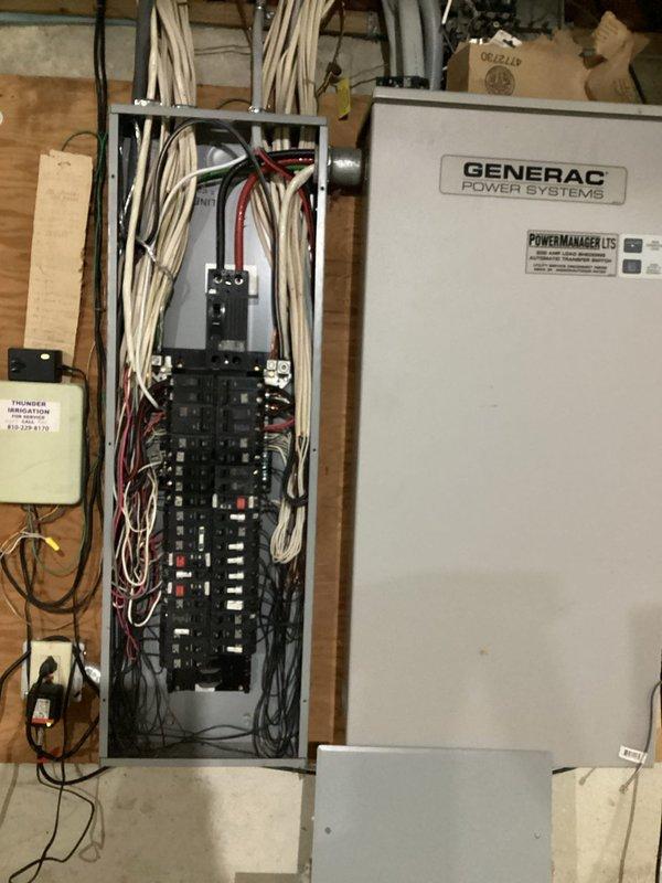 Installed dedicated 50-amp circuit and NEMA 14-50R receptacle for hot tub application per NEC Article 680 requirements. Ran 6/3 copper wire from main electrical panel through exposed framing to exterior outlet location, ensuring proper wire sizing for 8-10 foot distance and load requirements. Installed appropriate 50-amp double-pole circuit breaker in existing panel with available capacity, verified proper bonding and grounding connections, and confirmed GFCI protection compatibility with hot tub equipment for safe operation.