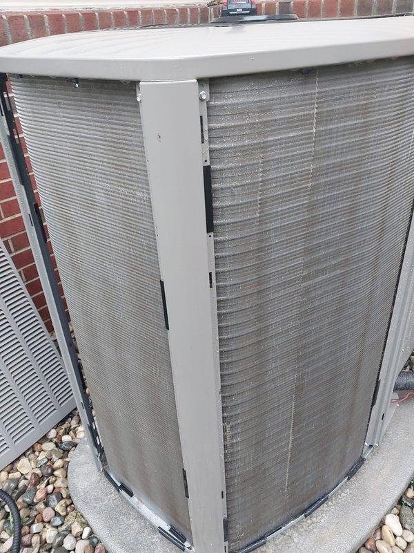 Performed comprehensive cooling season maintenance on outdoor condenser unit as part of Worry Free Service Agreement. Completed standard inspection protocol including visual assessment of cabinet condition, coil surfaces, and operational components. Unit serviced in coordination with generator installation scheduled for same day.