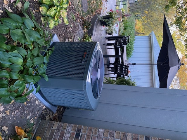 heating service installed new Trane variable speed 96% efficient furnace with high efficient Trane air conditioner 