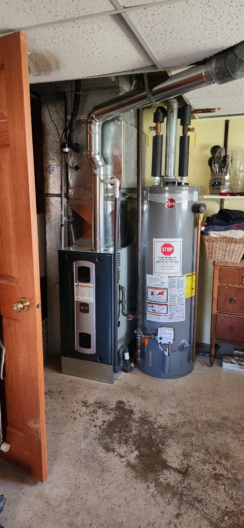 heating service. installed new Trane S8X2 two stage furnace 
