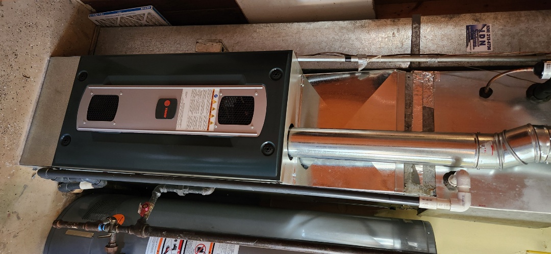 heating service. installed new Trane S8X2 two stage furnace 