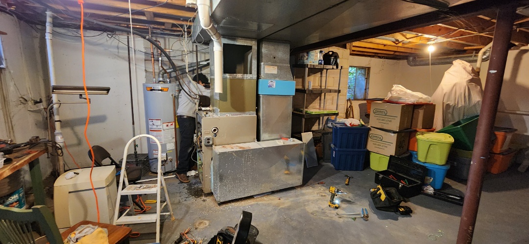 heating service 
. Installed Trane high efficient two stage furnace. April Air media filter and April Air humidifier 