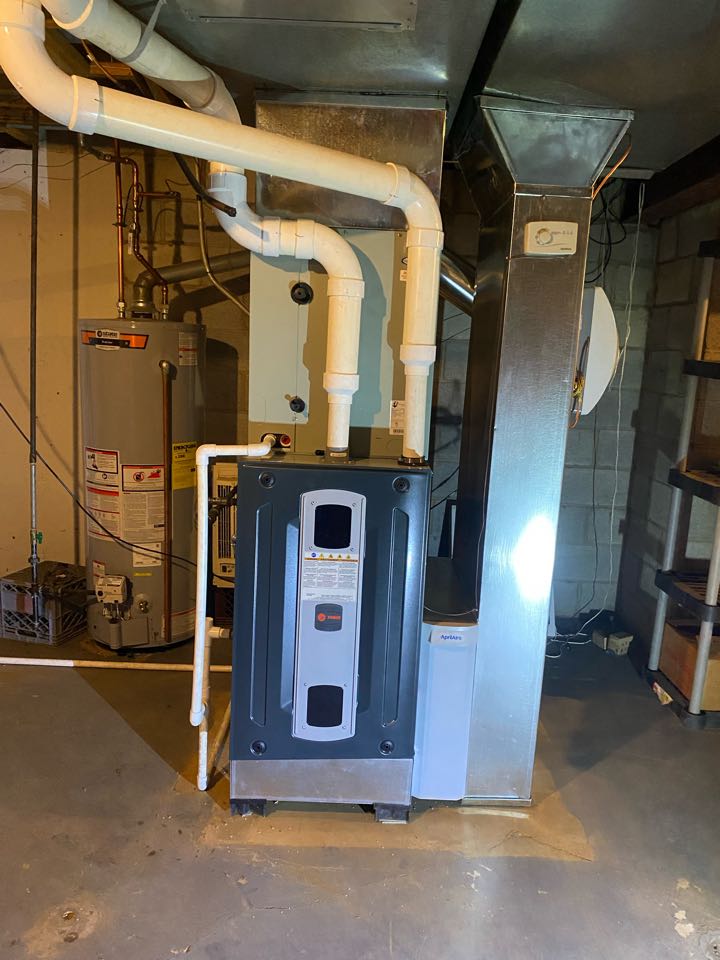 Heating call. Few Trane furnace install, New April aire humidifier install.