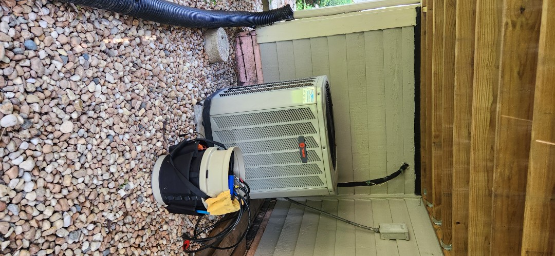 cooling call performed preventative maintenance on Trane ac unit 