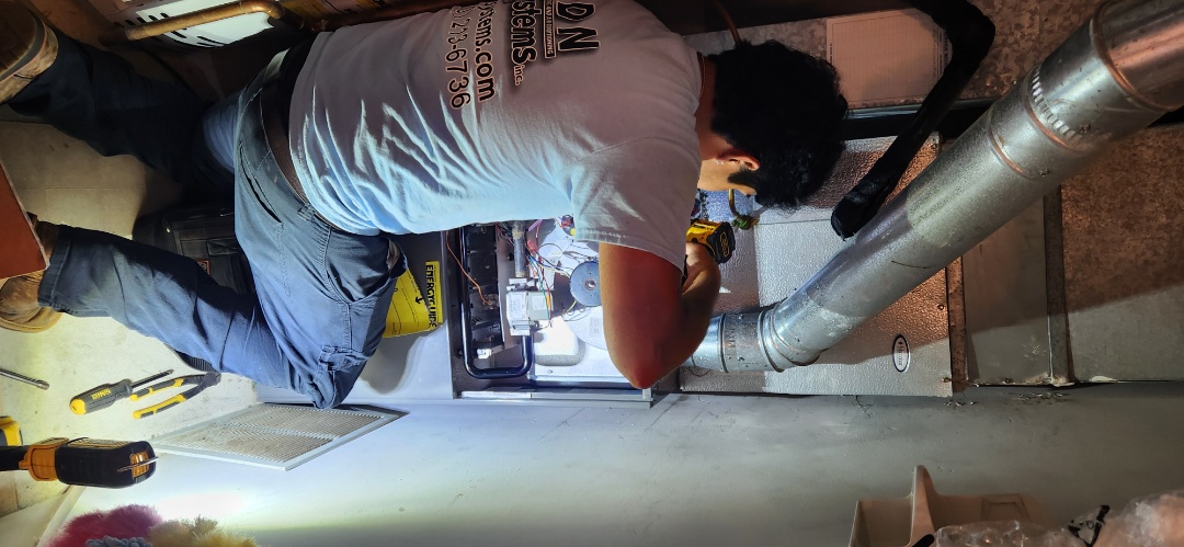 heating service repaired Rudd furnace 