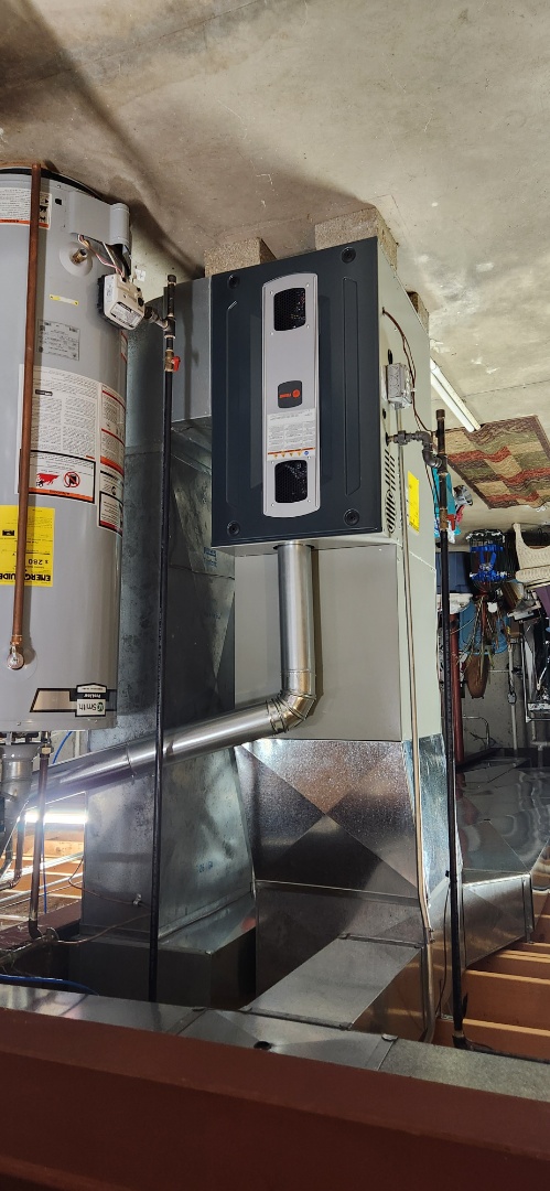 heating and ac service. installed s new S8X2 Trane furnace and Trane ac unit. along with an April Air 600M humidifier and April Air merv11 media Air filter 