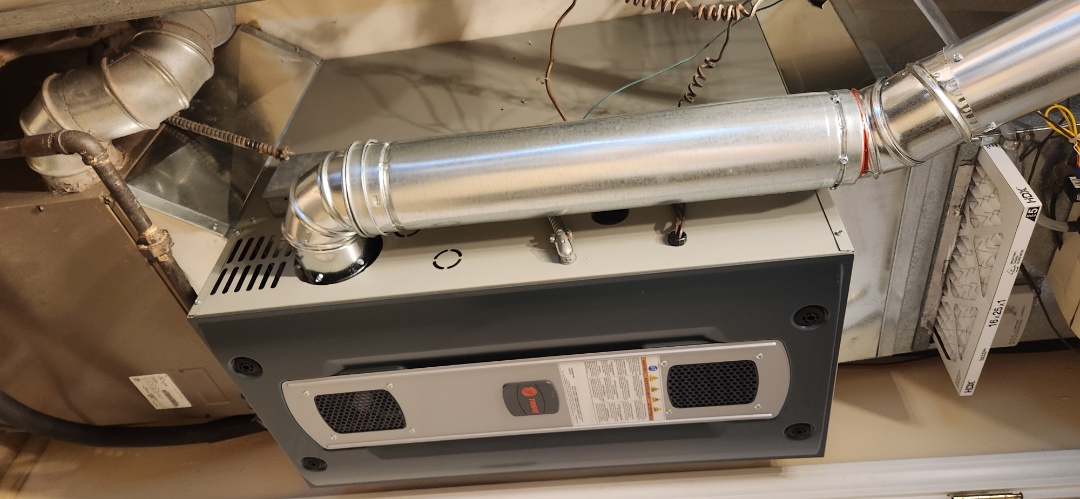 heating call installed new Trane S8V2 furnace 