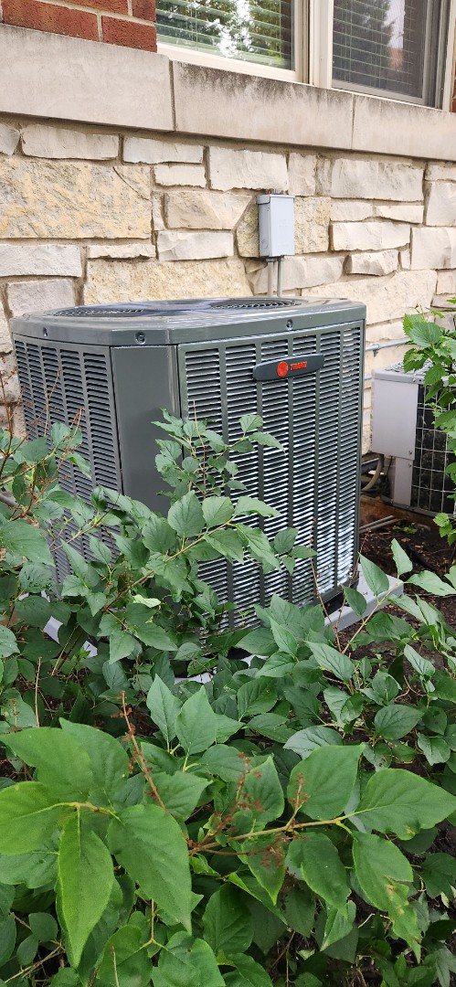 heating and cooling service, Installed S9X2 high efficient Trane furnace paired eith Trane XR14 high efficiency Air conditioner 