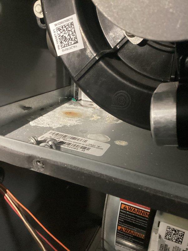 Performed routine furnace tune-up on previously installed unit. Inspected all mechanical components, wiring connections, and housing assembly. System is operating correctly with no issues identified. Customer mentioned bathroom vent fan noise potentially related to roof work; advised that further inspection may be required by a comfort advisor.