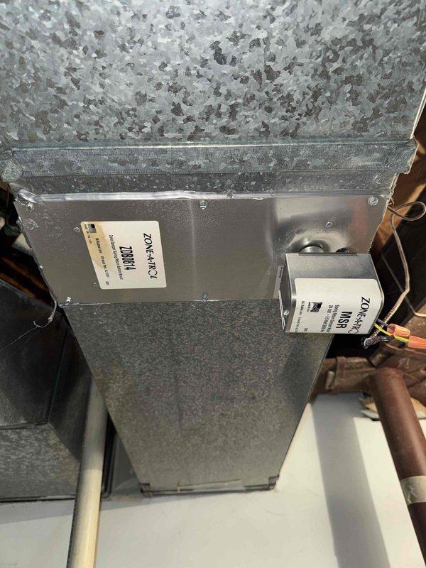 Responded to no heat call for aging HVAC system (10+ years). Diagnosed faulty circuit board in Zone-Artic control unit with several failed capacitors and damaged electrical components. Replaced control board and verified proper system operation. System now heating correctly with all zones functioning as designed.