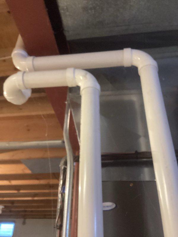 Completed a routine HVAC tune-up, including verification of vertical alignment of equipment using spirit level and inspection of the condensate drain line system. PVC drain piping was confirmed to be properly installed with appropriate slope and secure mounting along structural surfaces.