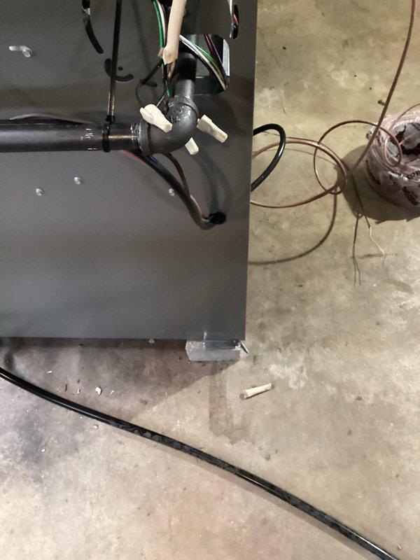 Installed and configured a complete HVAC system in the basement utility area, including mounting the new furnace unit, connecting all refrigerant lines, condensate drains, and electrical components. System was properly secured with appropriate fasteners and clamps, with all wiring and tubing routed according to manufacturer specifications.