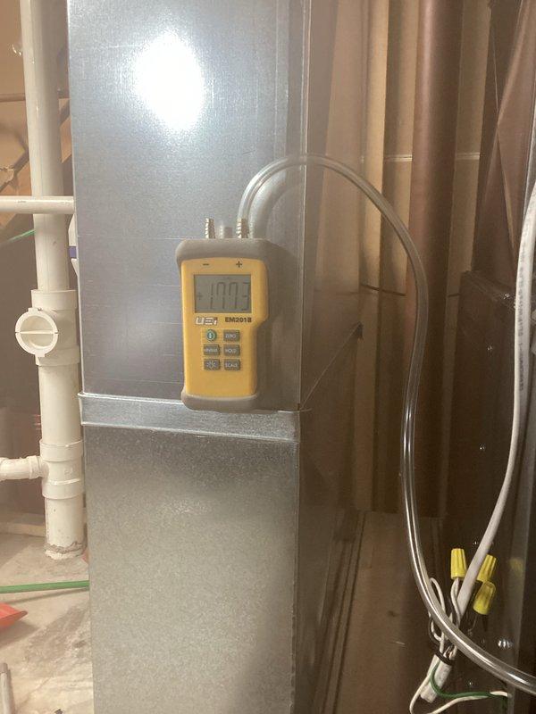 Completed installation of a Honeywell Home furnace with proper gas pressure verification (1.007" WC measured) and comprehensive system testing. Connected all electrical components with proper color-coded wiring and installed PVC venting according to manufacturer specifications. System functioning optimally with all safety features verified.