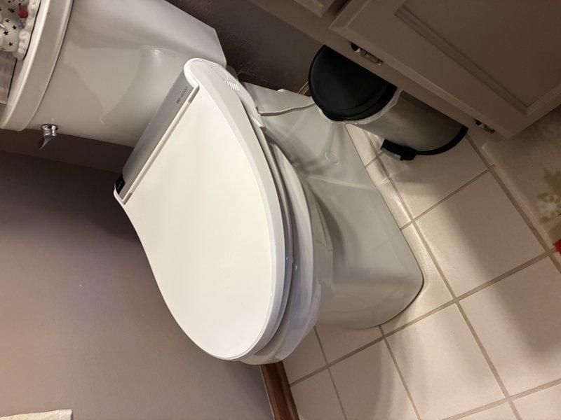 Conducted inspection and estimate for replacement of existing 1.28 GPF toilet fixture (model #44107-GSAA). Assessed current installation on tile flooring and evaluated supply line, wax ring, and flange condition. Provided options for standard and comfort height models with comparable water efficiency specifications.