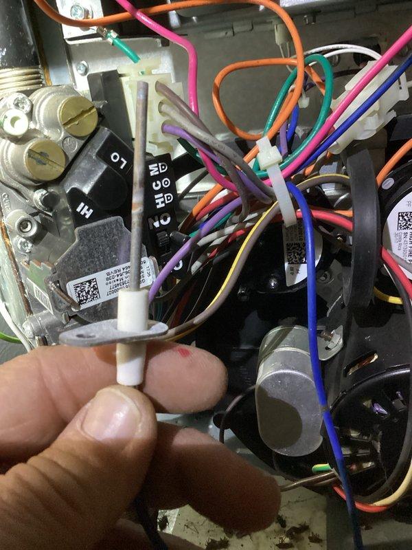 Performed comprehensive warranty diagnostic on residential HVAC system. Accessed and inspected interior control board wiring connections and electronic modules. Verified proper termination of multiple control wires at the furnace control board and checked operation of PVC venting system.