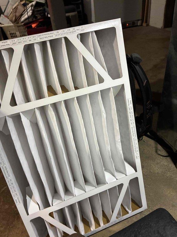 Performed comprehensive HVAC tune-up service including replacement of dirty air filter with new standard pleated filter. Conducted system inspection using multimeter to verify electrical components and operating parameters. All maintenance completed per manufacturer specifications to ensure optimal system performance and efficiency.