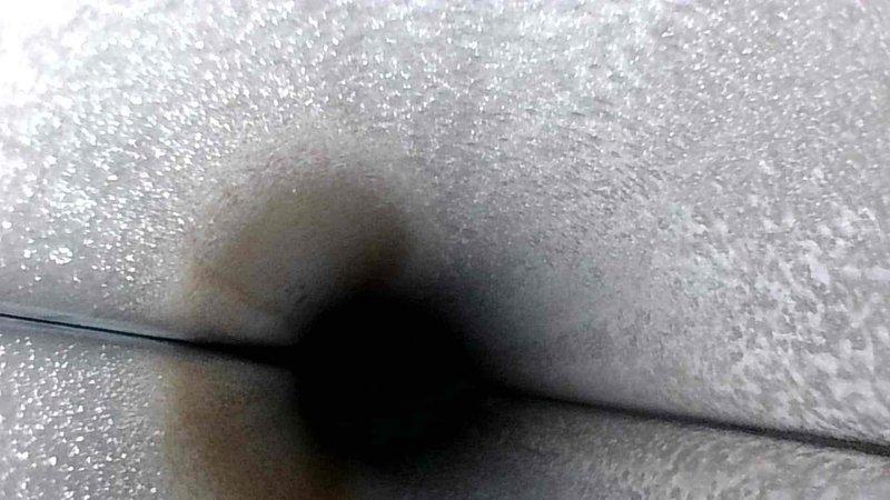 Performed routine tune-up on HVAC system. Identified and documented insulation damage with signs of burning/scorching in one section. Inspected ductwork connection point showing wear. Recommended follow-up assessment of affected components for potential replacement.